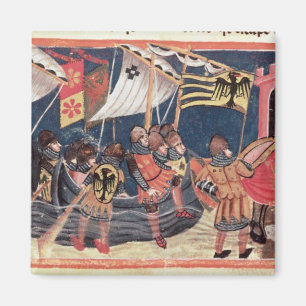 Julius Caesar  landing in England Magnet