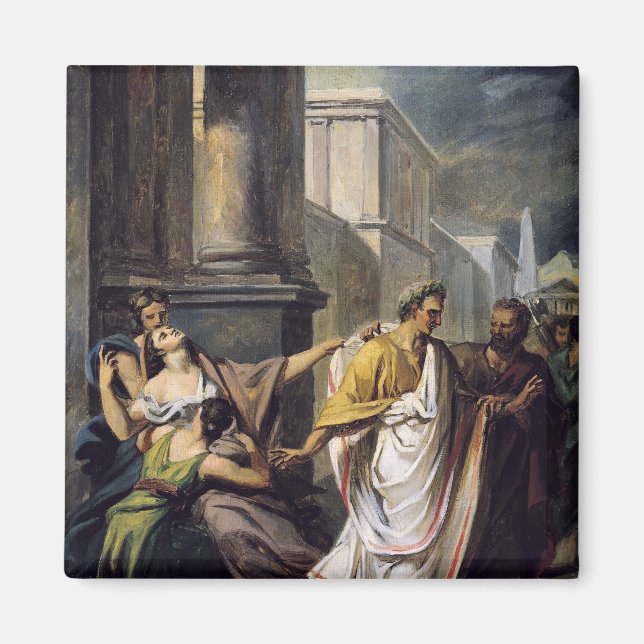 Julius Caesar  on his way to the Senate Magnet (Front)