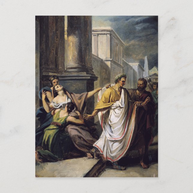 Julius Caesar  on his way to the Senate Postcard (Front)