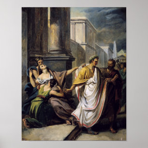 Julius Caesar  on his way to the Senate Poster