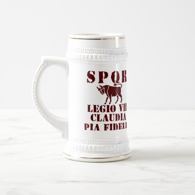 Julius Caesar's 7th Roman Legion Decorative Stein (Left)