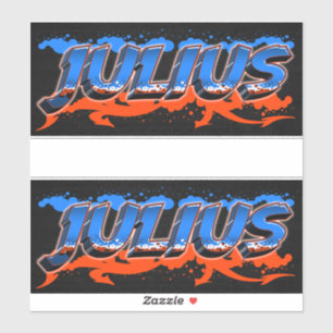 Julius First Name Graffiti Sticker