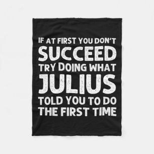 Julius Gift Name D Birthday Funny Chris Fleece Blanket