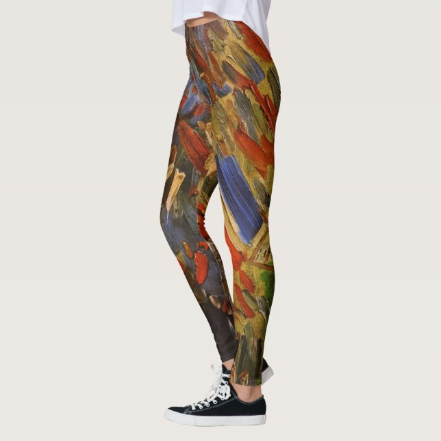 July 14th Celebration in Paris by Vincent van Gogh Leggings (Left)