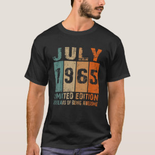July 1965 Limited Edition 56Th Birthday 56 Year Ol T-Shirt