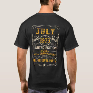 July 1973 48th Birthday 48 Year Old Men Women 2 T-Shirt