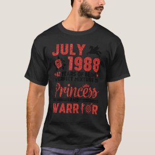 July 1988 34 Years Of Being Perfect Mixture Prince T-Shirt