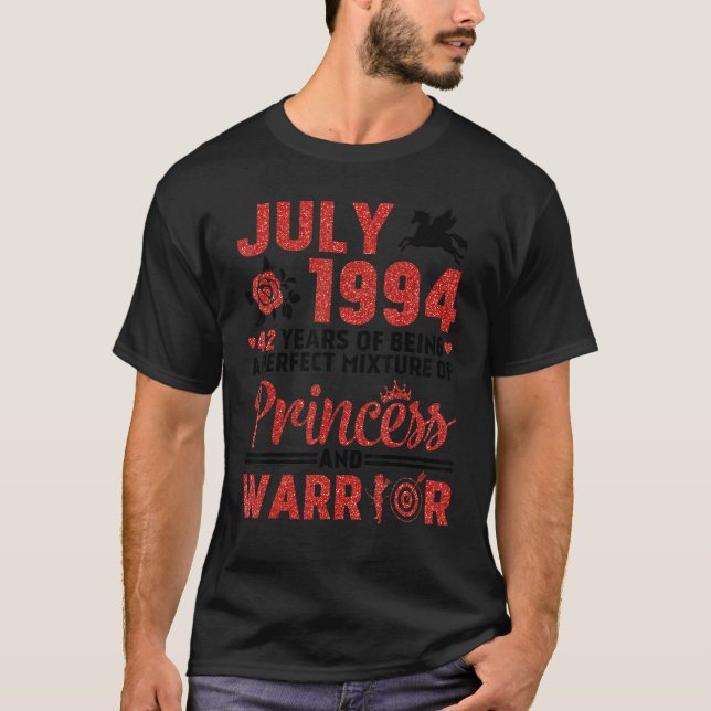 July 1994 28 Years Of Being Perfect Mixture Prince T-Shirt (Front)