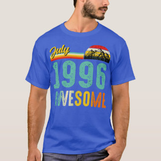 July 1996 Birthday Gift Shirt Vintage July 1996 Aw