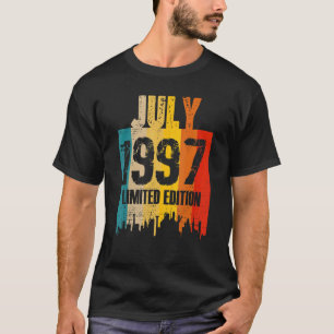 July 1997 25 Years Old Birthday Vintage T-Shirt