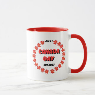 July 1 Canada Day Est. 1867 Mug