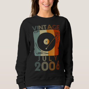 July 2006 16th Birthday Vintage Retro 16 Years Ol Sweatshirt