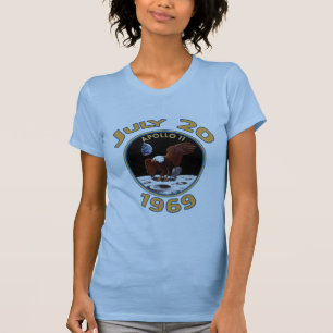 July 20, 1969 Apollo 11 Mission to the Moon T-Shirt