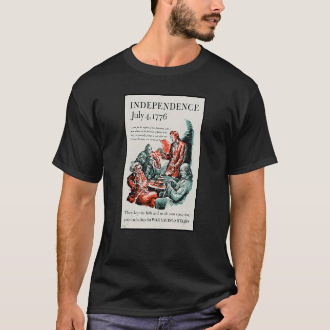 July 4  1776  4th Of July Buy War Bonds Patriotic  T-Shirt (Front)