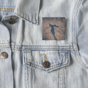 July 4, 2019 - Lake Isabella In California. 2 Inch Square Button