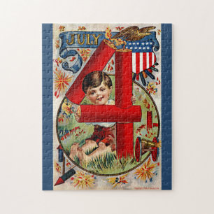 July 4 Boy Jigsaw Puzzle