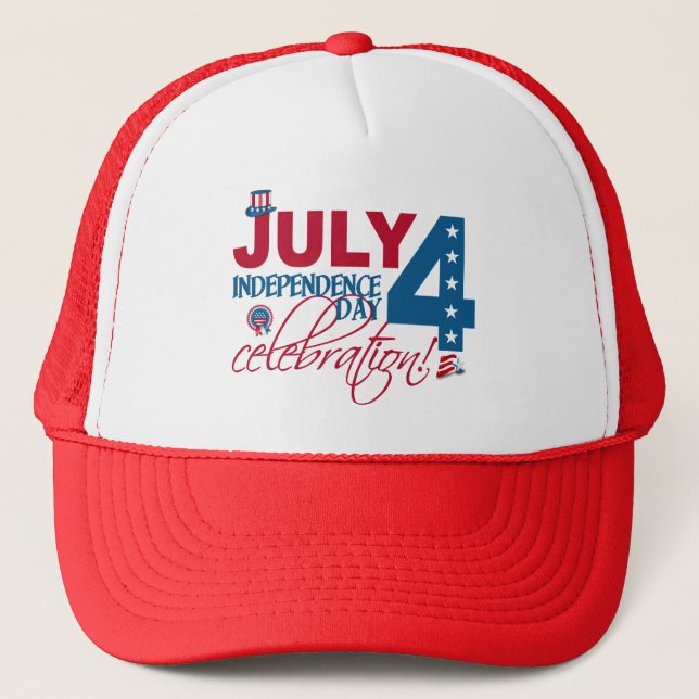JULY 4 Celebration hat – choose colour (Front)