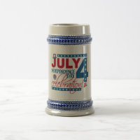 JULY 4 Celebration mug– choose style & colour