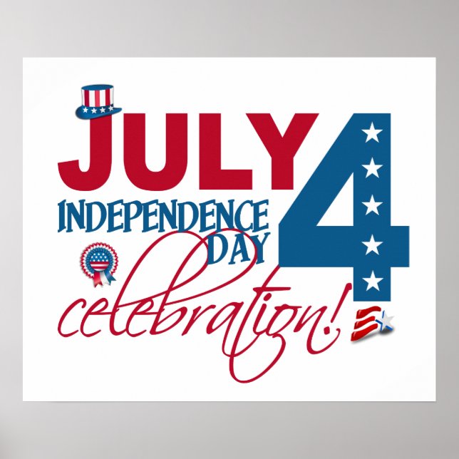 JULY 4 Celebration poster (Front)