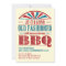 July 4 Independence Day BBQ Grunge Invitation