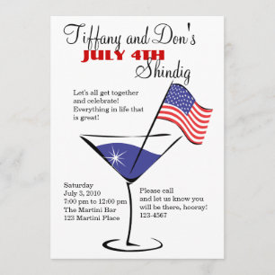 July 4 Martini Shindig! Invitation