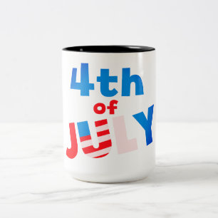 July 4, Two-Tone coffee mug
