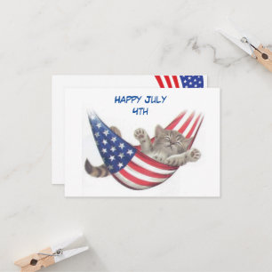July 4th Cat Invitation
