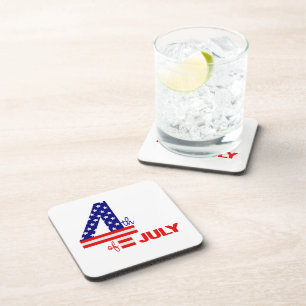 July 4th Drink Coaster