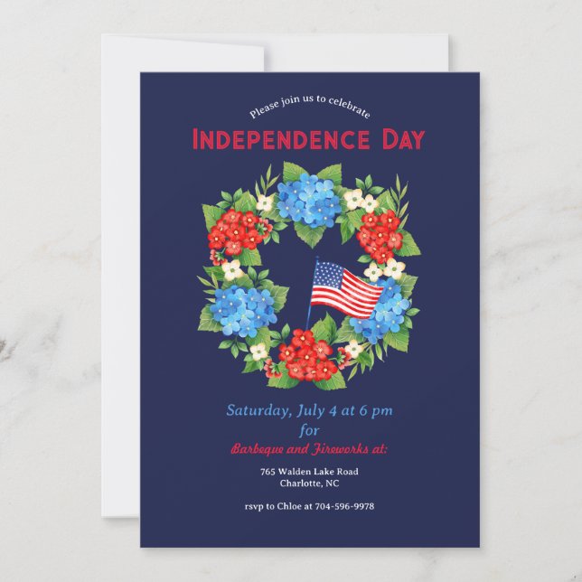 July 4th Event Invitation (Front)