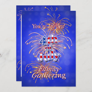 July 4th Family Reunion Invitation