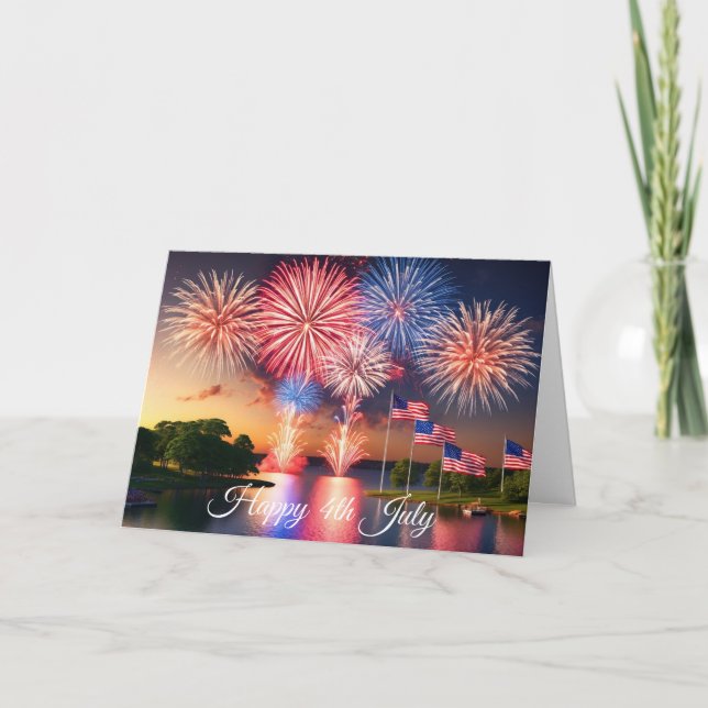 July 4th Fireworks Card (Front)