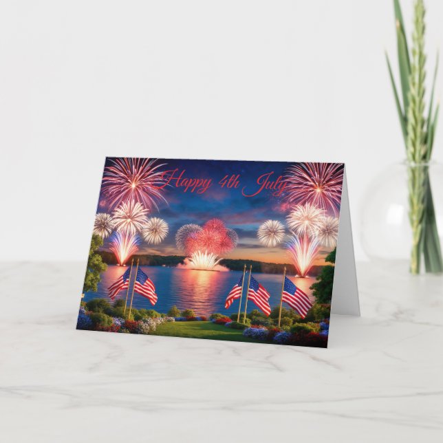 July 4th Fireworks Card (Front)