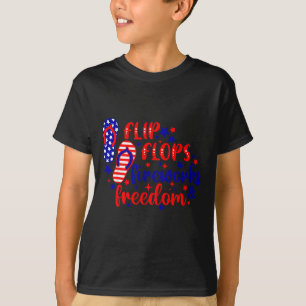 July 4th flip flops fireworks & freedom T-Shirt