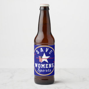 July 4th gear beer bottle label