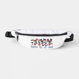 July 4th. Independence Day. Funny Dogs Fanny Pack