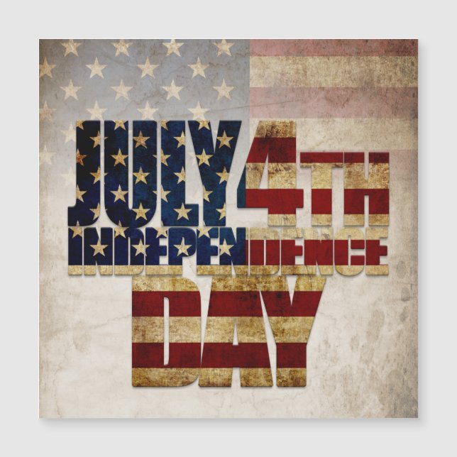 July 4th Independence Day Vintage Flag Design (Front)