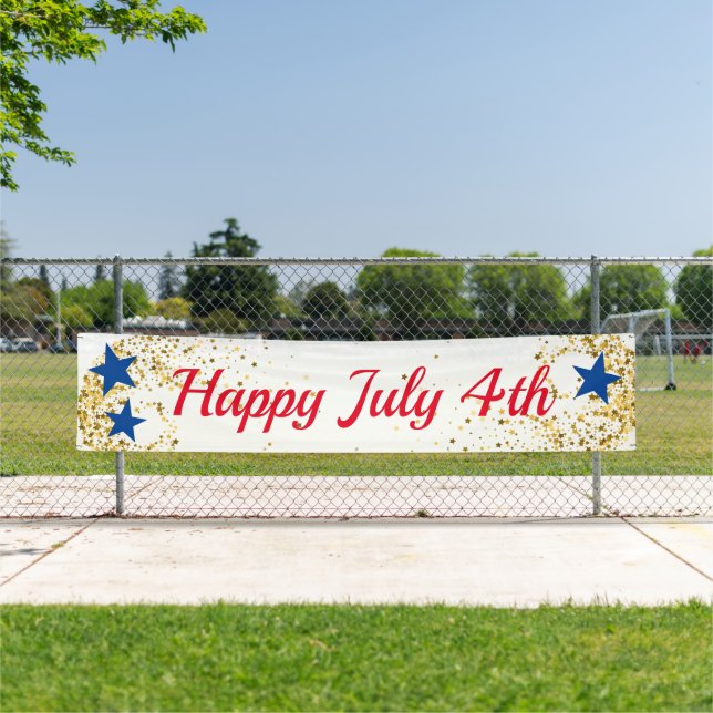 July 4th Indoor Outdoor Custom Banner (Insitu)