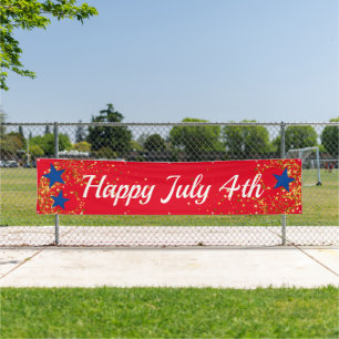 July 4th Indoor Outdoor Custom Banner