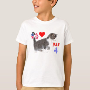 July 4th Kitten T-Shirt