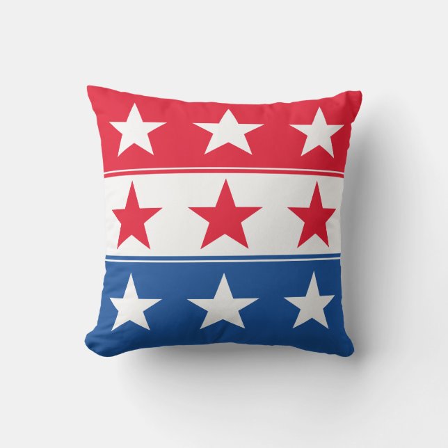 July 4th Outdoor Throw Pillow (Front)
