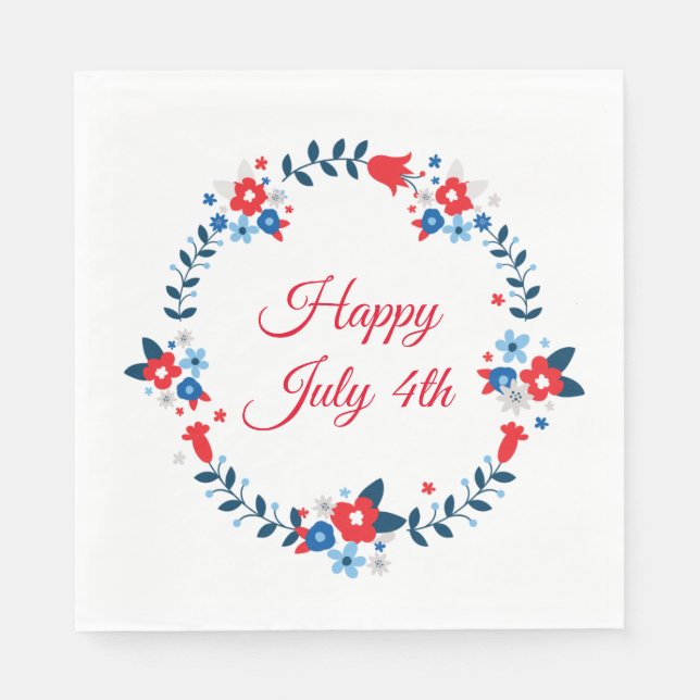 July 4th Paper Napkins (Front)