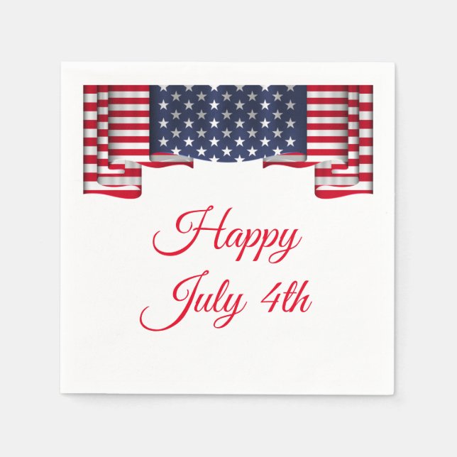 July 4th Paper Napkins (Front)