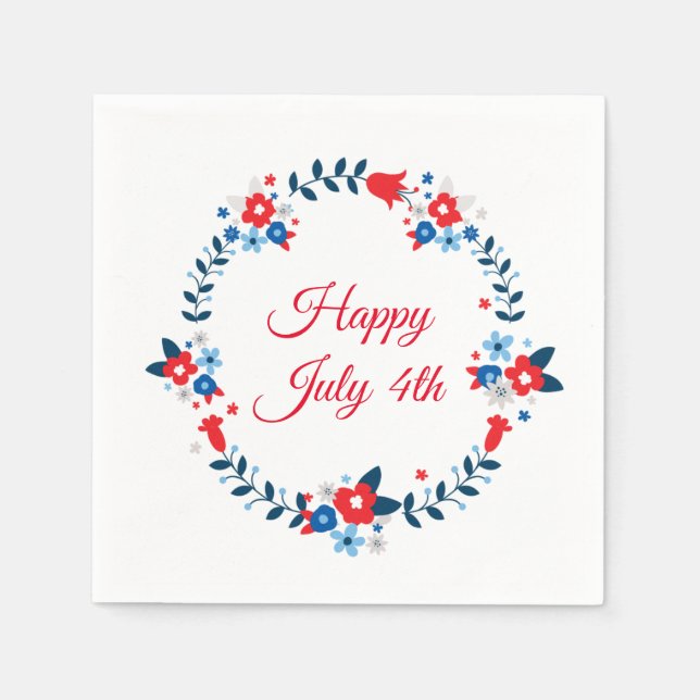 July 4th Paper Napkins (Front)