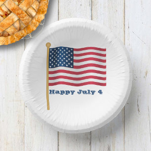 July 4th paper plate