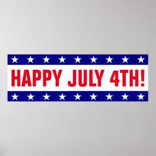 JULY 4th Party Banner Poster