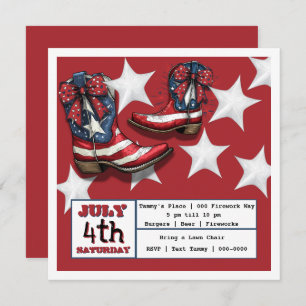 July 4th Party  Holiday Card