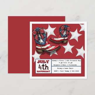 July 4th Party Holiday Card