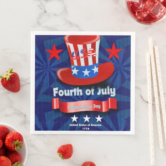 July 4th Party Tableware Paper Napkin (Insitu)