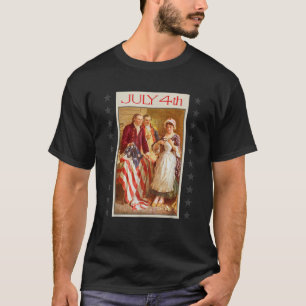 July 4th Patriotic Miss Betsy the First Ross Flag T-Shirt