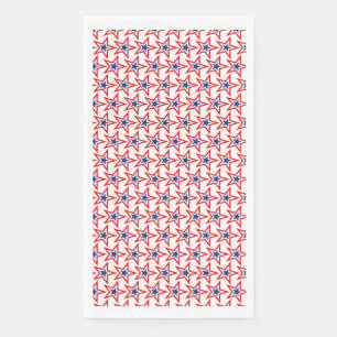July 4th Patriotic Paper Guest Towel Napkin
